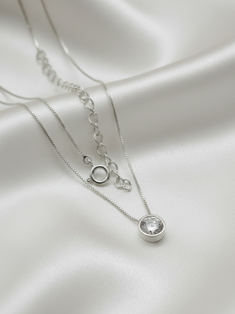COLLAR LUZIA SILVER 7MM